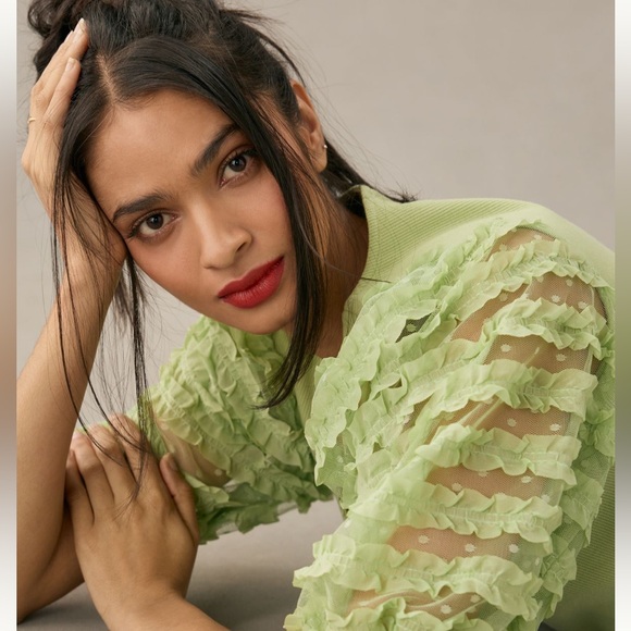 Dolan Ruffle Sleeve Top - Picture 2 of 11